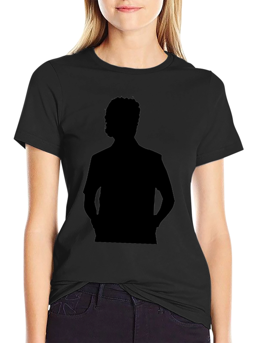 Silhouette Graphic Black T-Shirt - Stylish Casual Wear