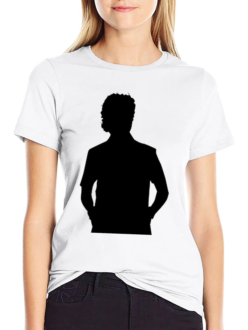 Silhouette Graphic Black T-Shirt - Stylish Casual Wear