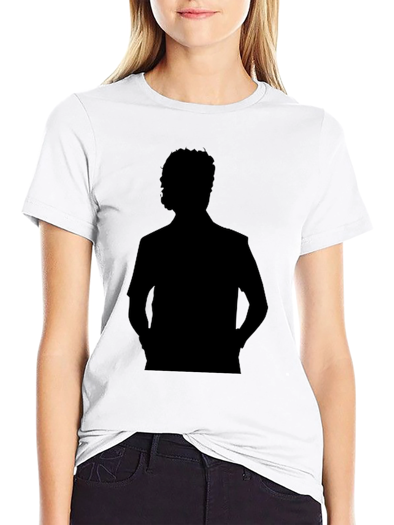 Silhouette Graphic Black T-Shirt - Stylish Casual Wear
