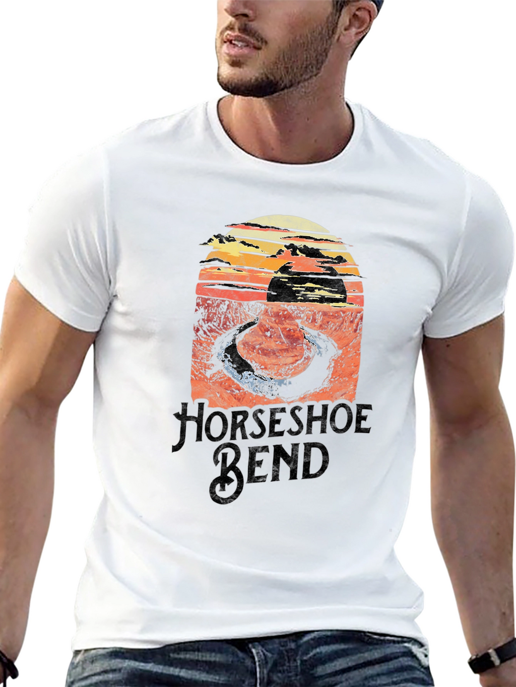 Horseshoe Bend Graphic Tee - Black