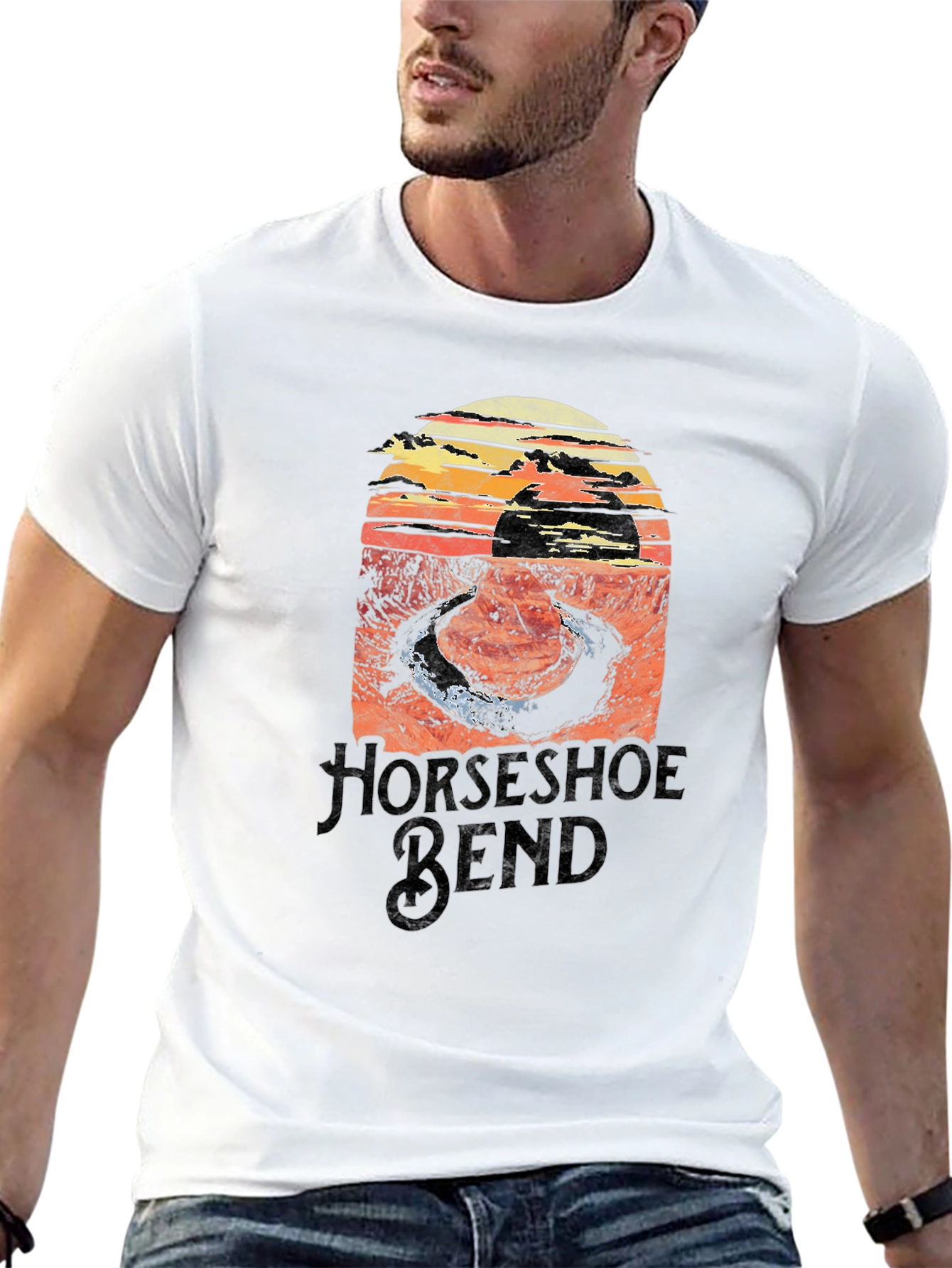 Horseshoe Bend Graphic Tee - Black