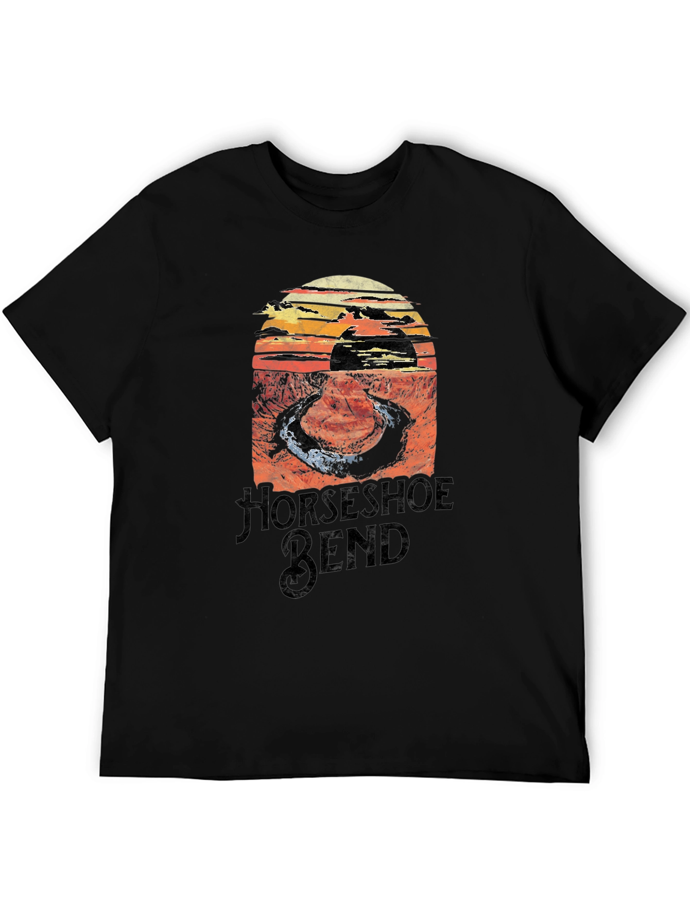 Horseshoe Bend Graphic Tee - Black
