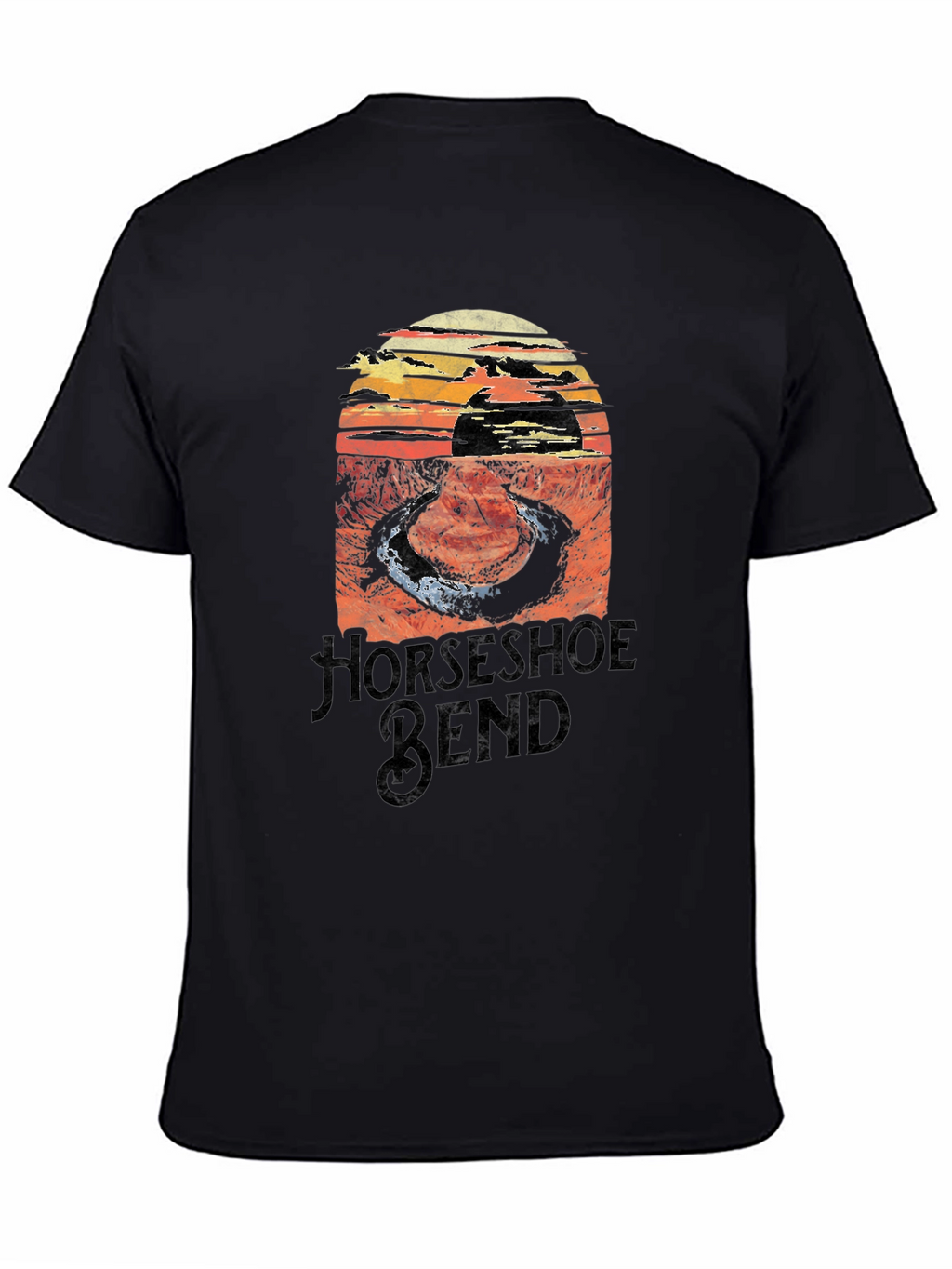 Horseshoe Bend Graphic Tee - Black