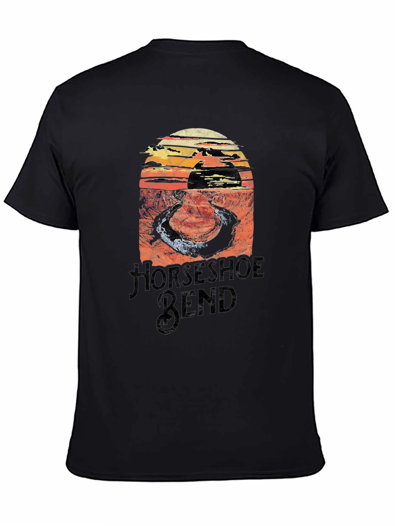 Horseshoe Bend Graphic Tee - Black