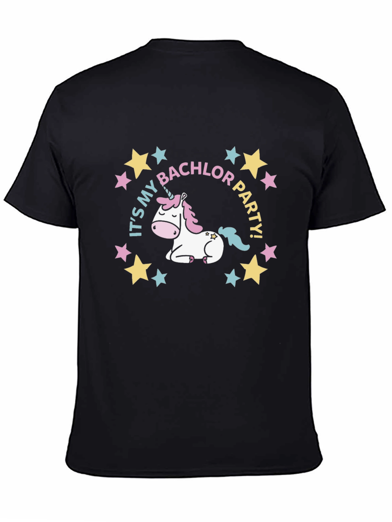 Bachelor Party Unicorn Tee - Black