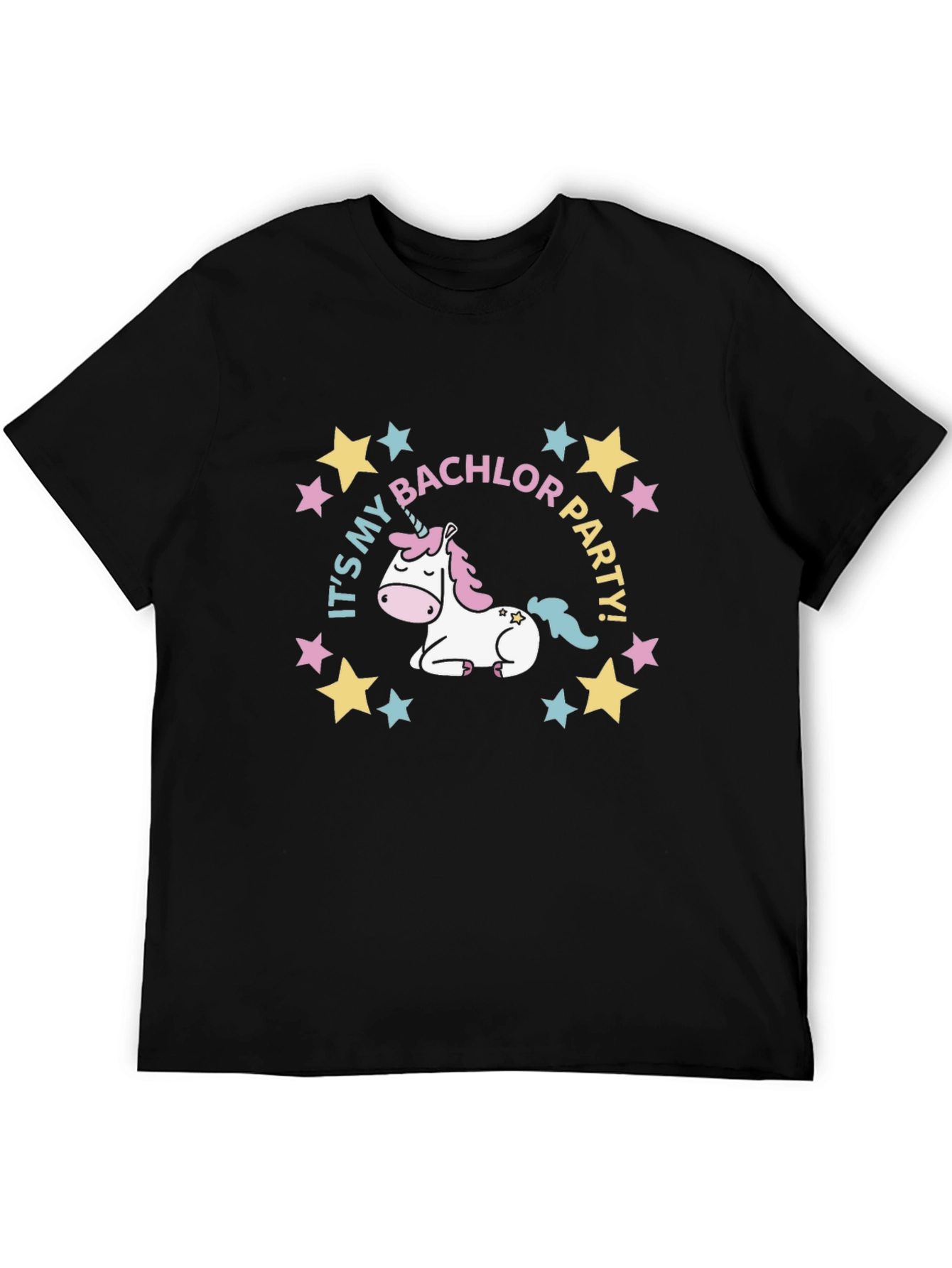 Bachelor Party Unicorn Tee - Black