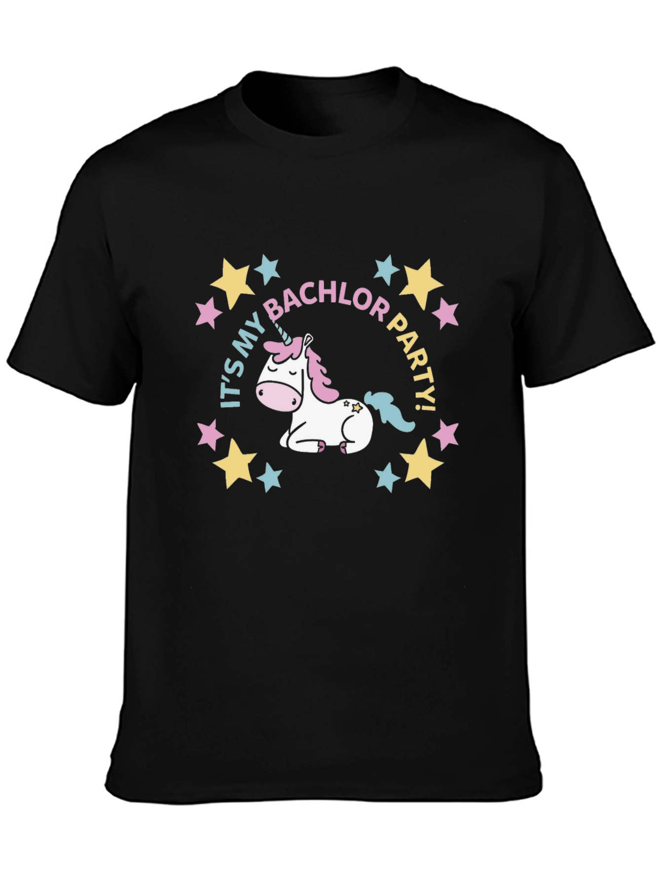 Bachelor Party Unicorn Tee - Black