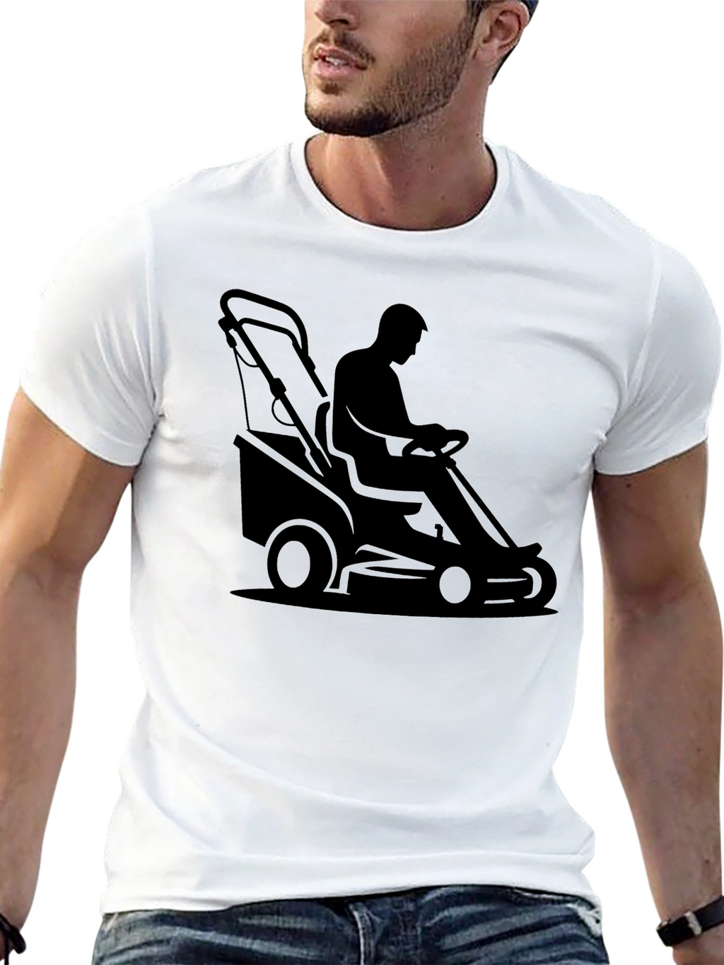 Ride-On Lawn Mower Graphic T-Shirt