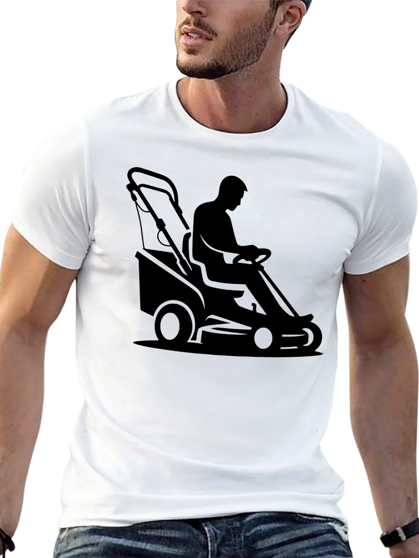 Ride-On Lawn Mower Graphic T-Shirt
