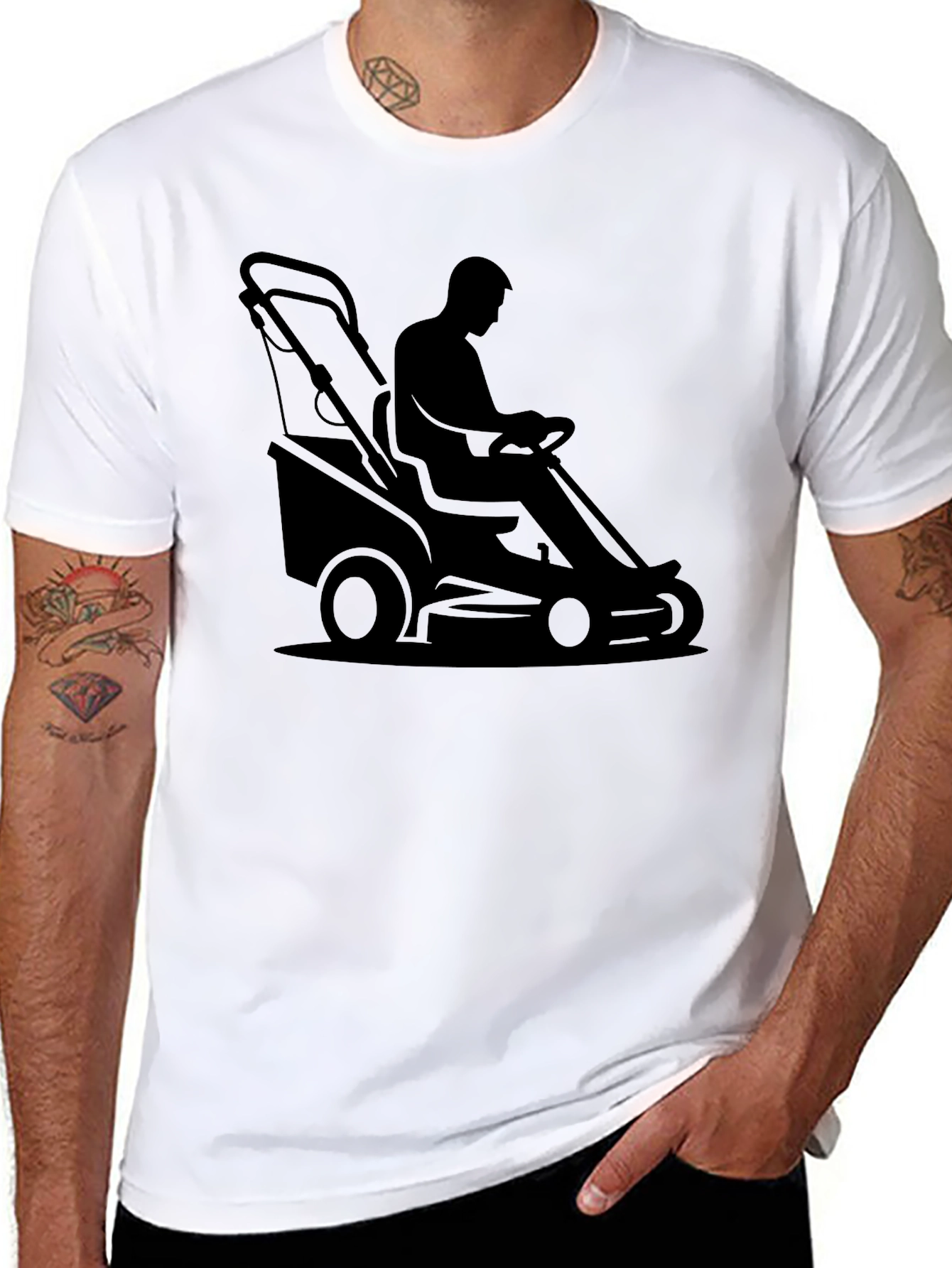 Ride-On Lawn Mower Graphic T-Shirt
