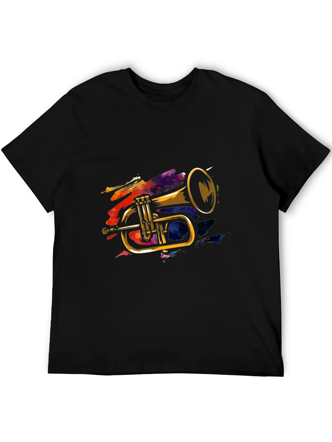 Trumpet Graphic Tee - Cool Musical Instrument Design