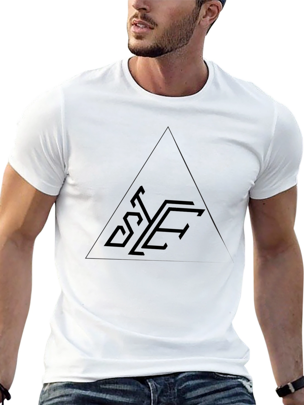 Mens Black Graphic Tee - Stylish & Comfortable