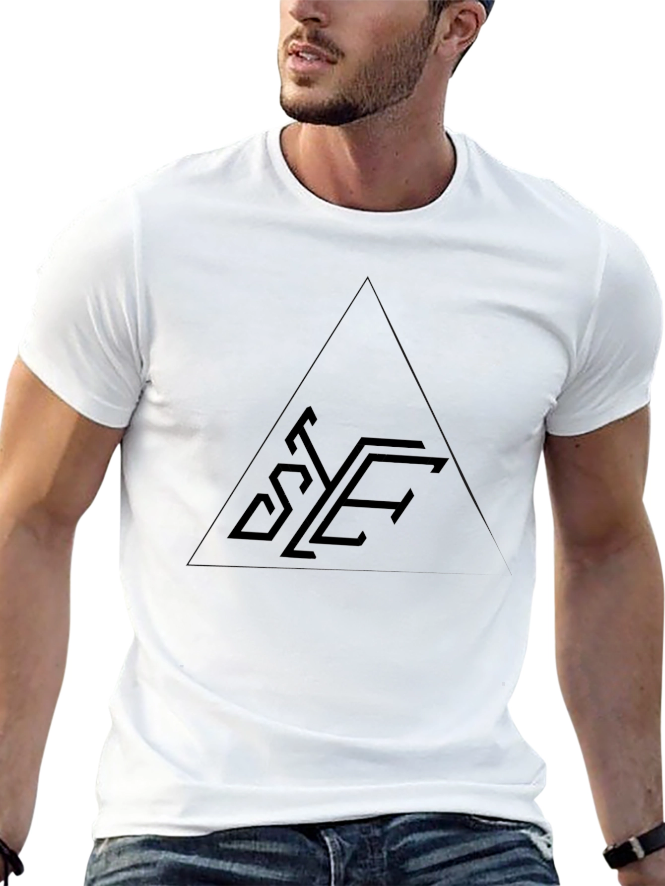 Mens Black Graphic Tee - Stylish & Comfortable