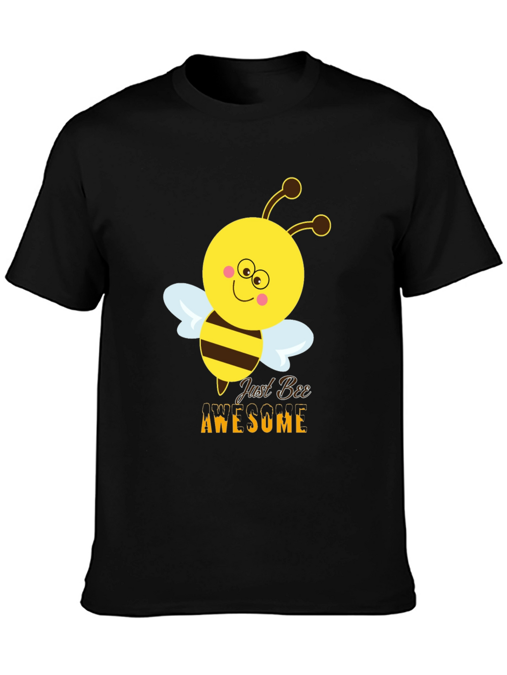 Just Bee Awesome Graphic Tee - Black