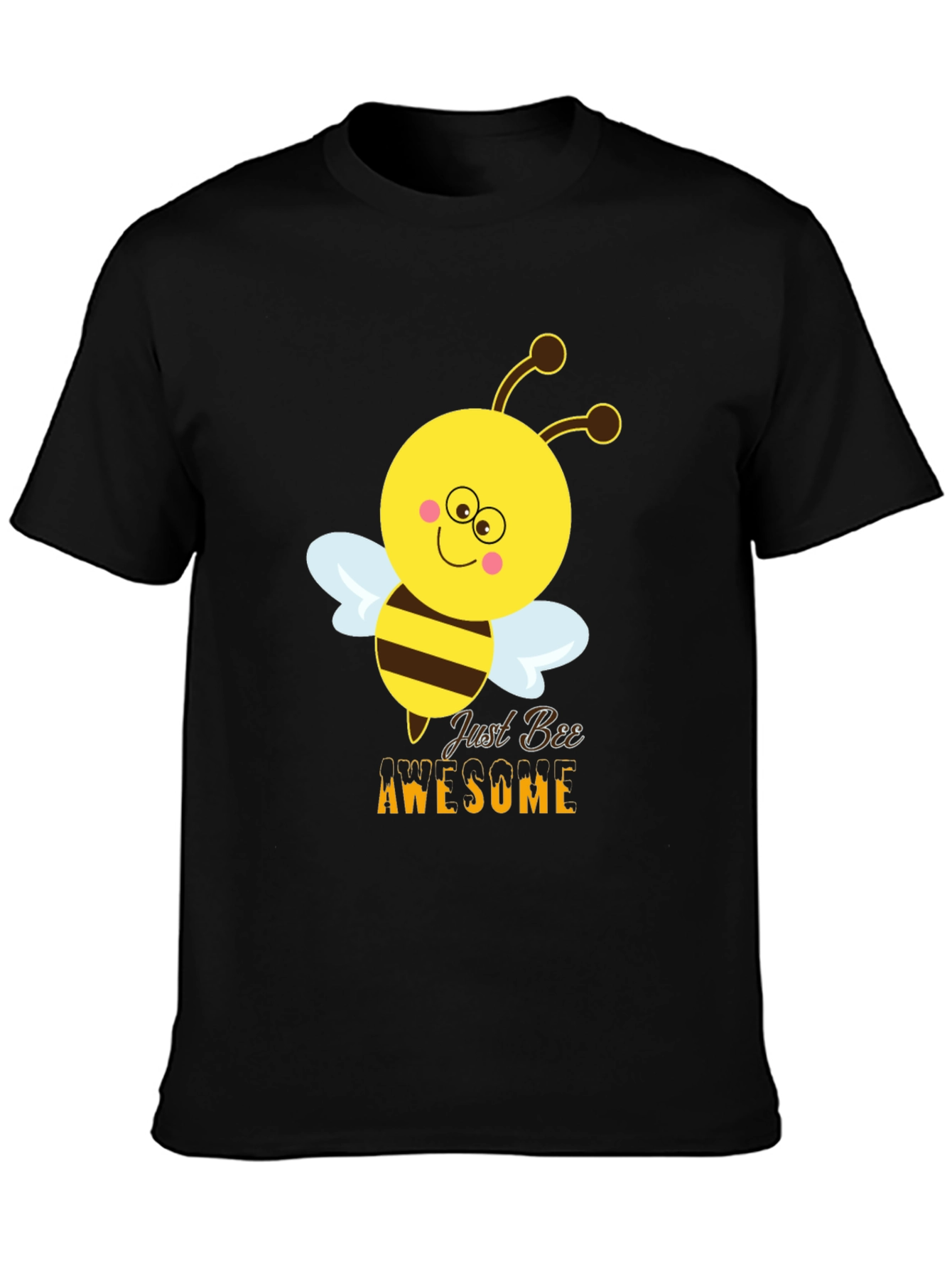 Just Bee Awesome Graphic Tee - Black
