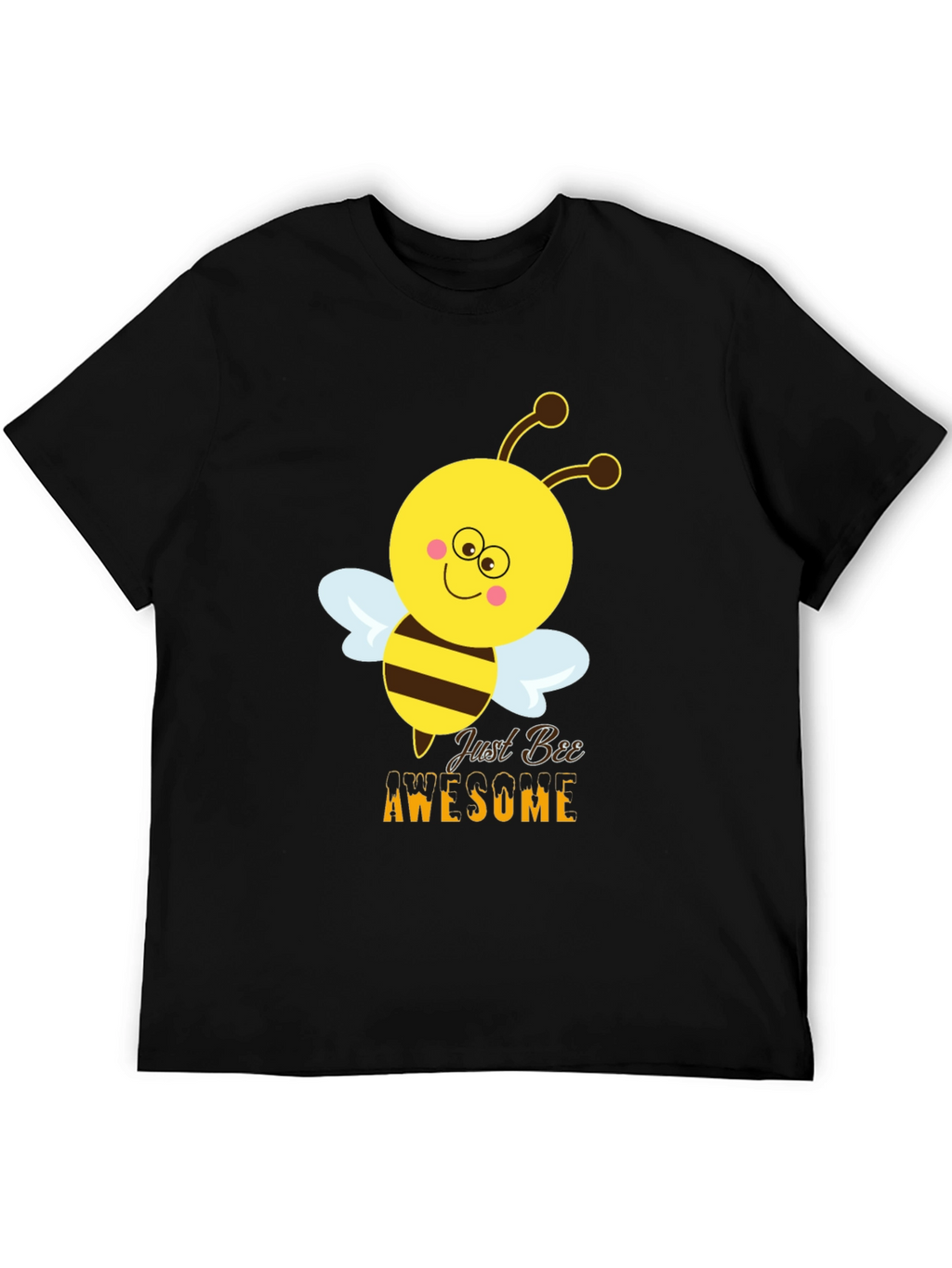 Just Bee Awesome Graphic Tee - Black