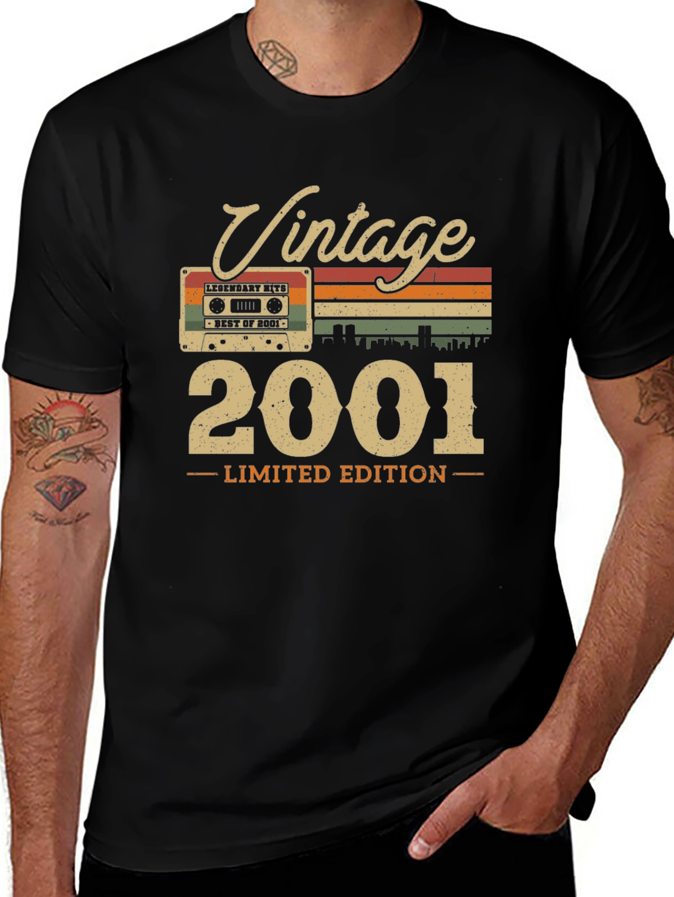Vintage 2001 Limited Edition Cassette Tape T-Shirt