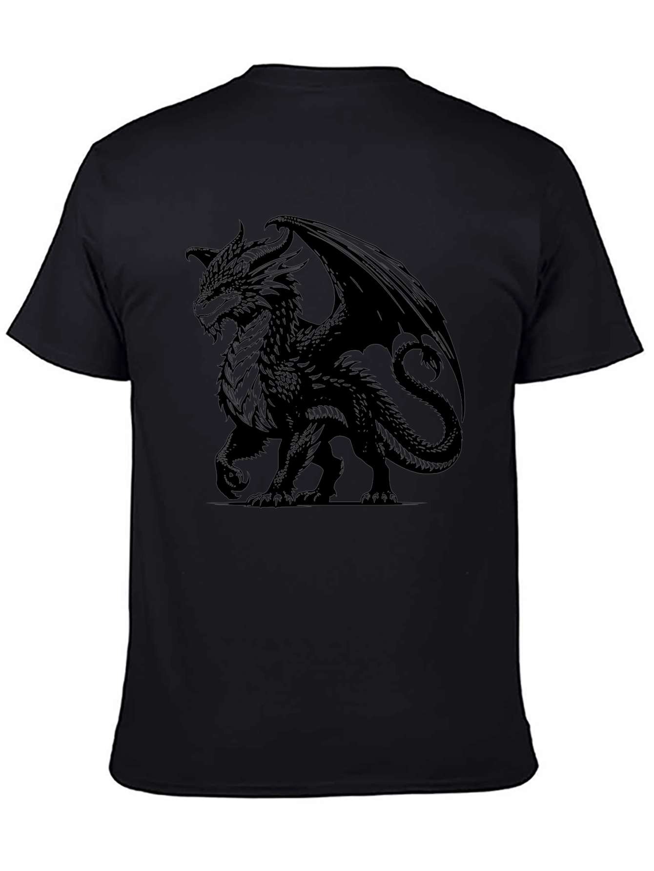 Black Dragon Graphic Tee - Mens Short Sleeve Shirt