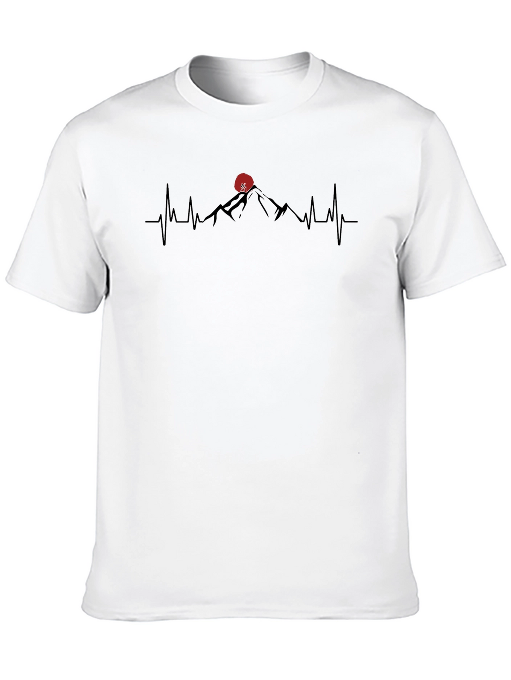 Mountain Heartbeat T-Shirt - Black Graphic Tee