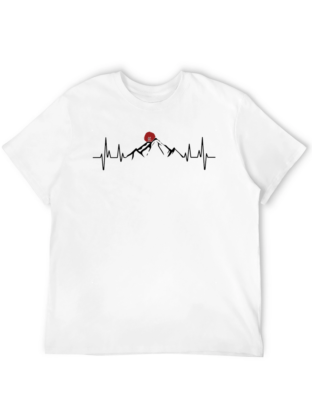 Mountain Heartbeat T-Shirt - Black Graphic Tee