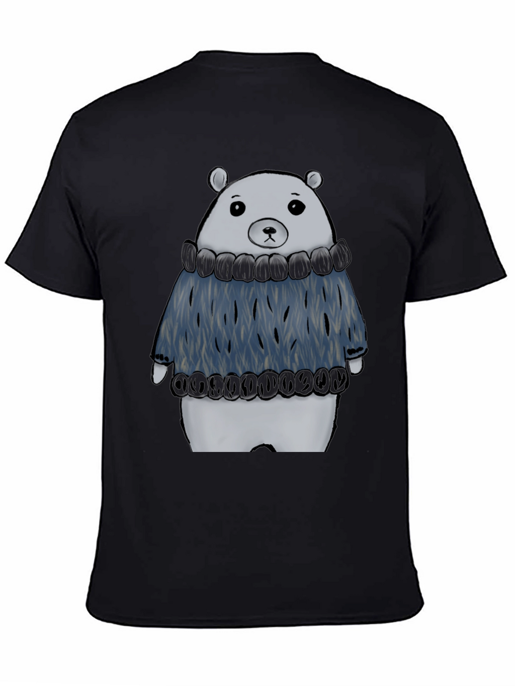 Sweater-Clad Bear Graphic T-Shirt