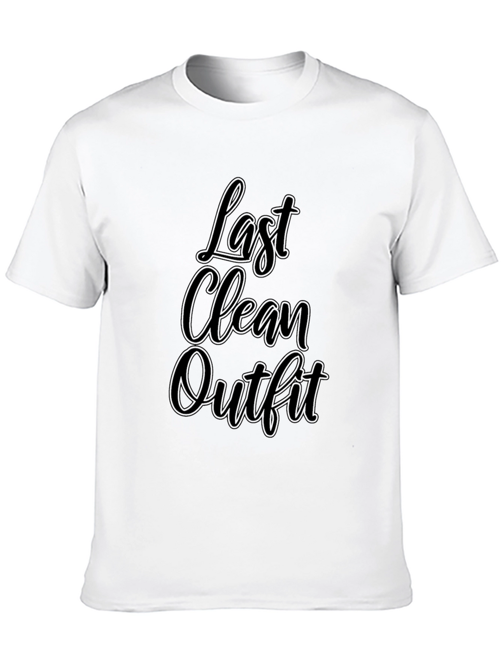 Last Clean Outfit Mens Black Graphic Tee Shirt