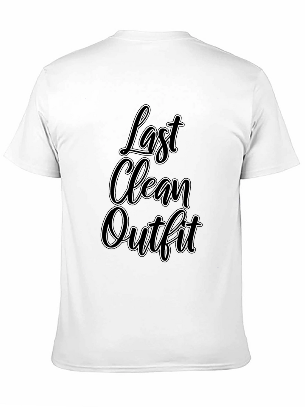 Last Clean Outfit Mens Black Graphic Tee Shirt