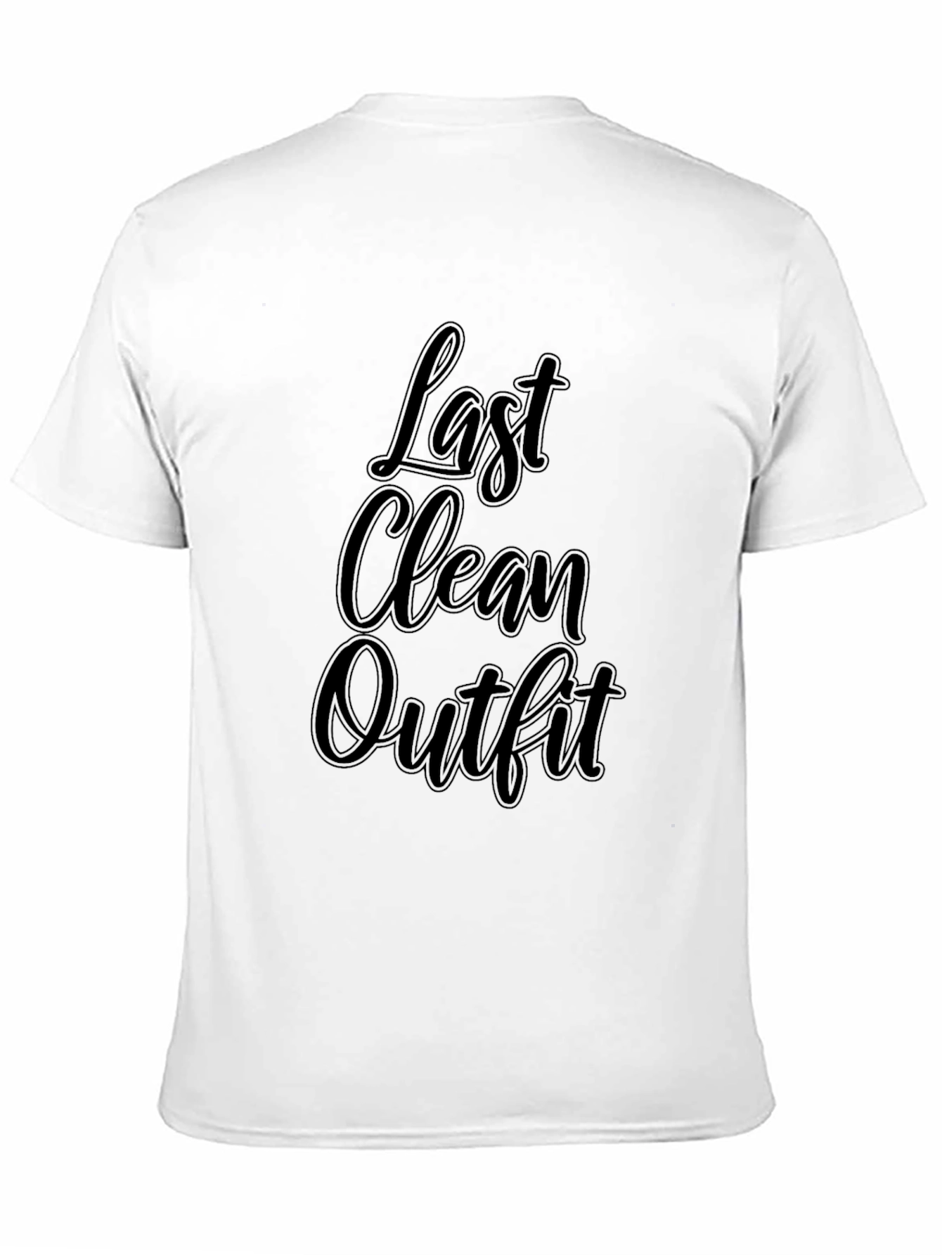 Last Clean Outfit Mens Black Graphic Tee Shirt