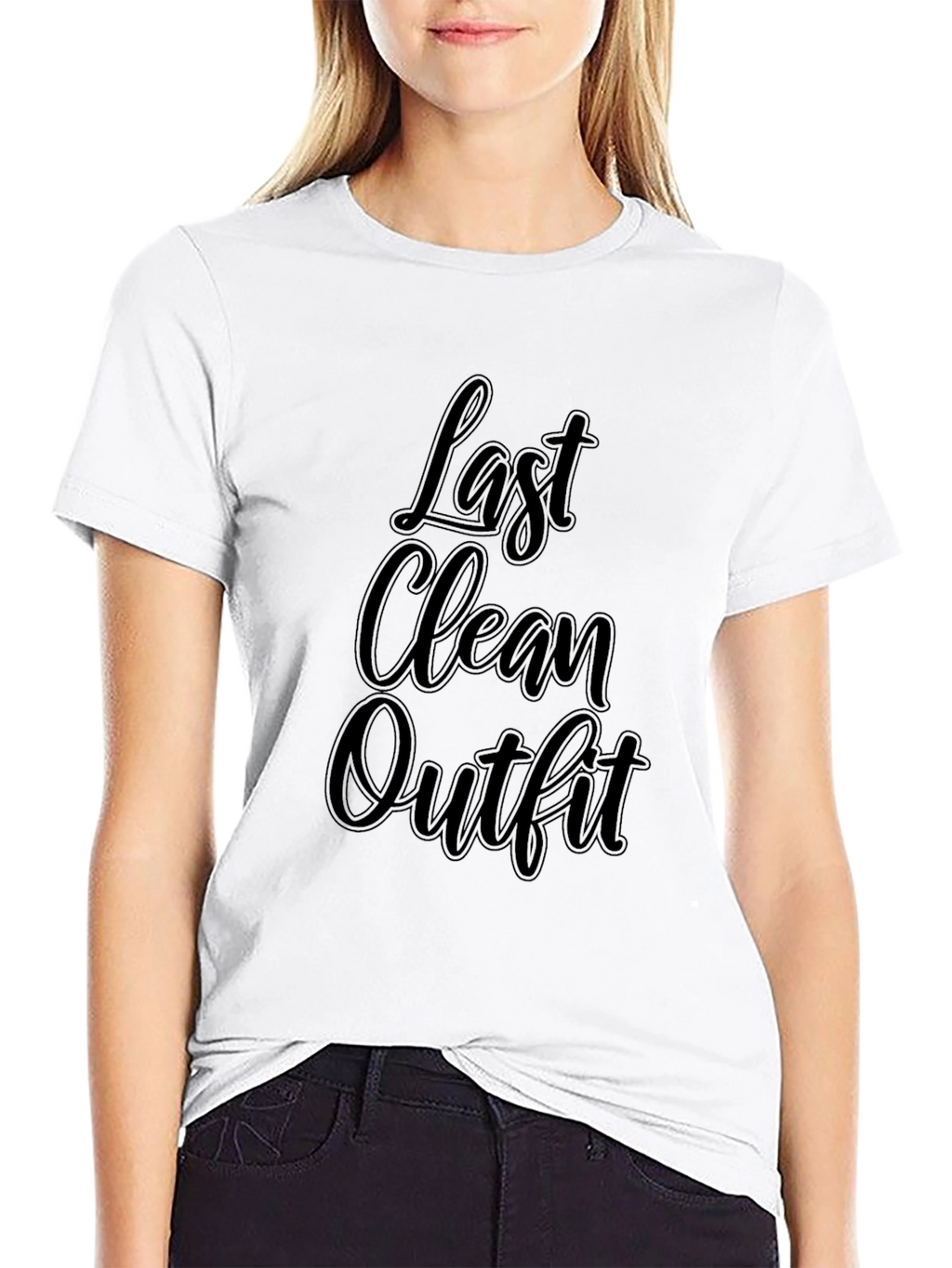 Last Clean Outfit Mens Black Graphic Tee Shirt