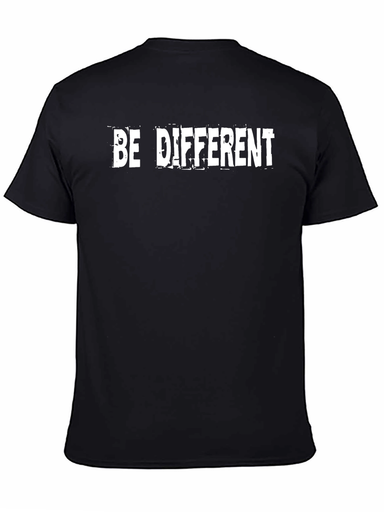 Be Different Black Graphic T-Shirt