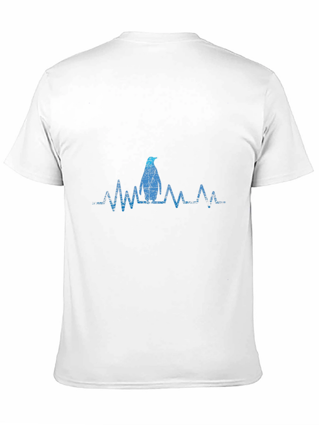 Penguin Heartbeat Graphic Tee - Cool Casual Style