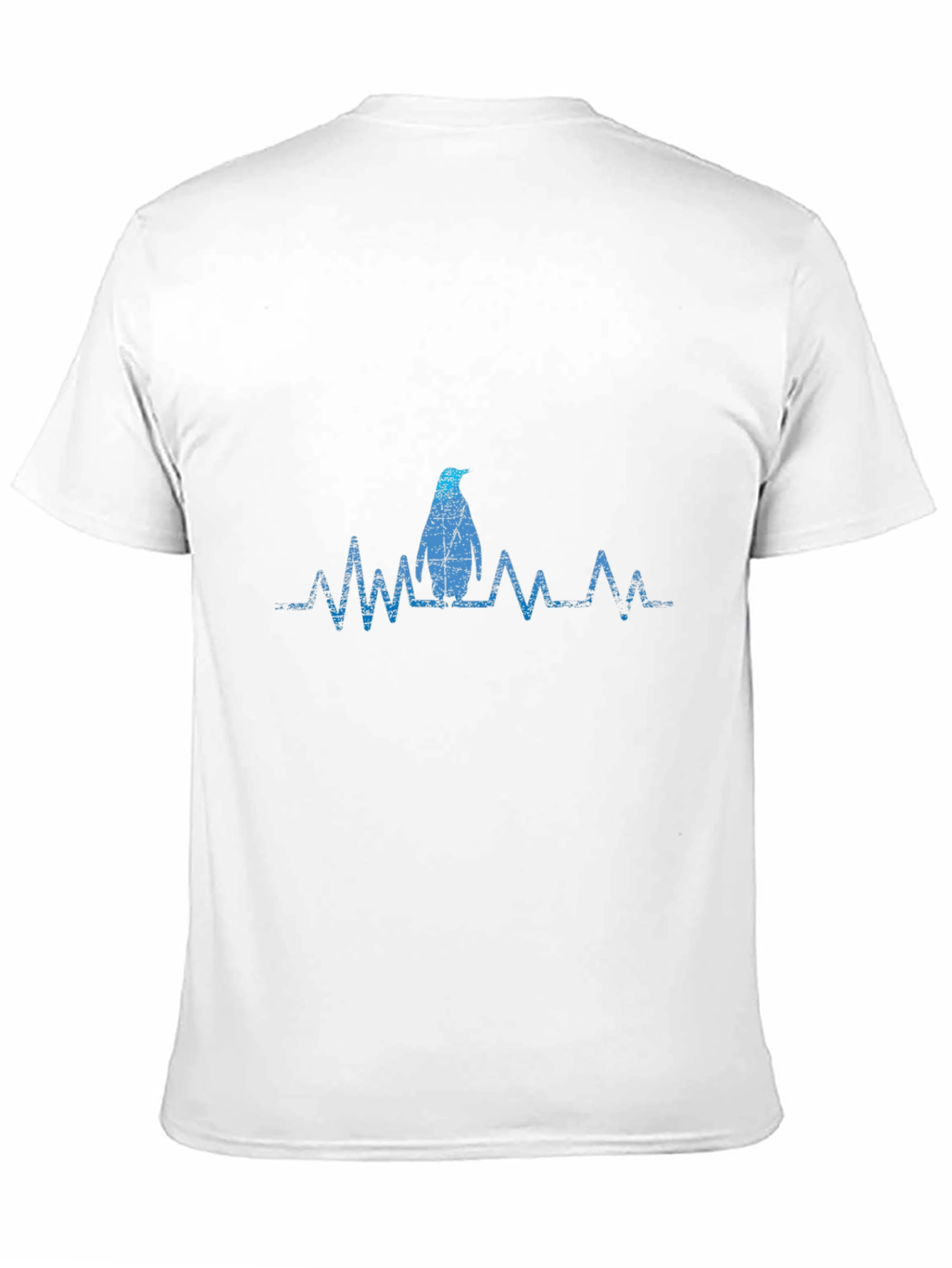 Penguin Heartbeat Graphic Tee - Cool Casual Style