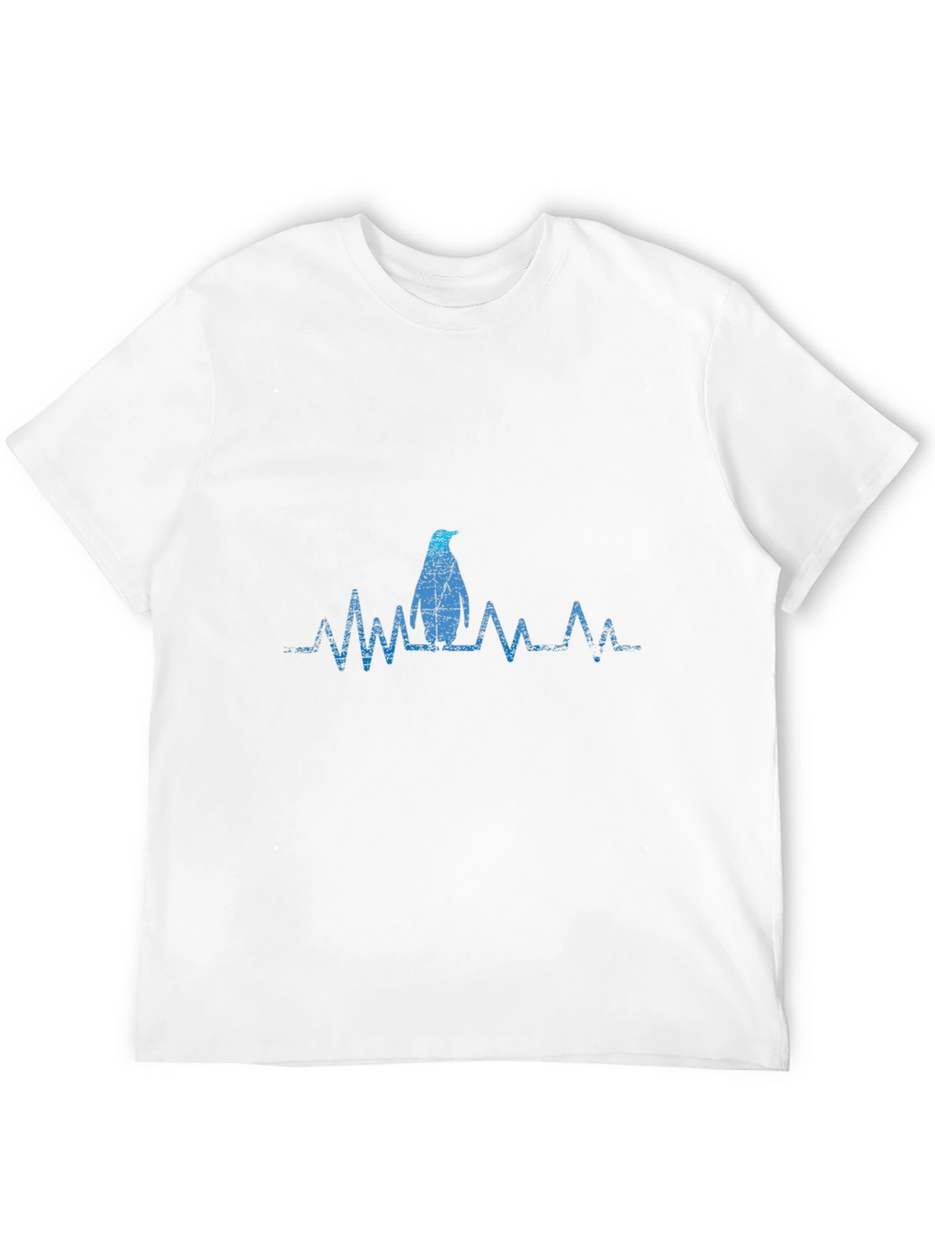 Penguin Heartbeat Graphic Tee - Cool Casual Style