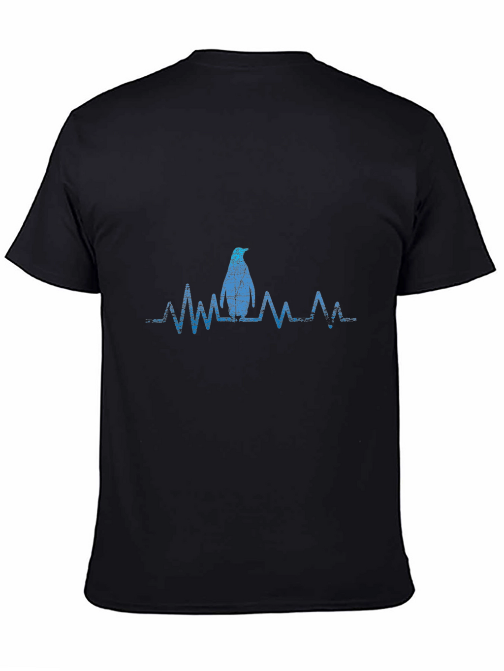 Penguin Heartbeat Graphic Tee - Cool Casual Style