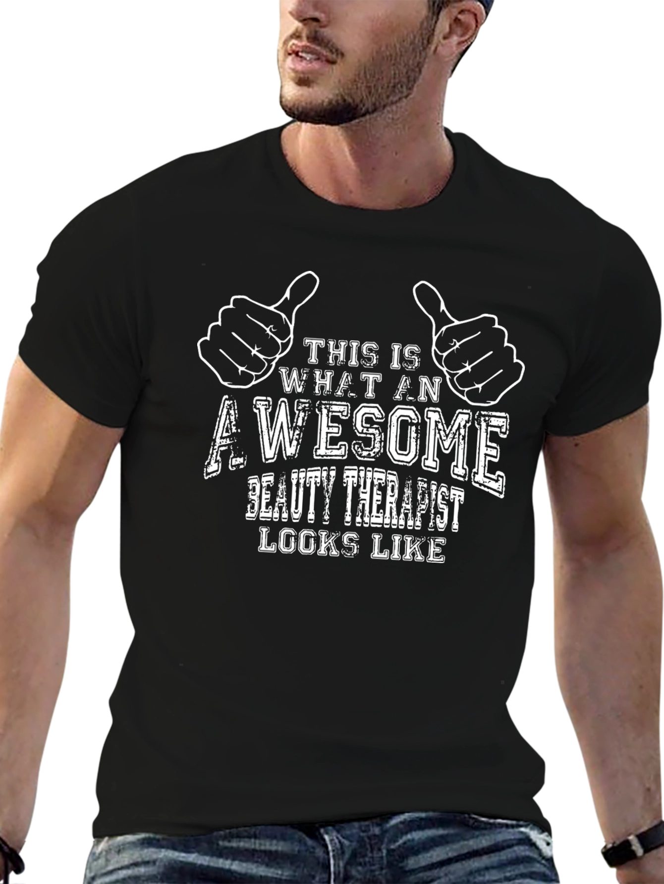 Awesome Beauty Therapist T-Shirt - Black