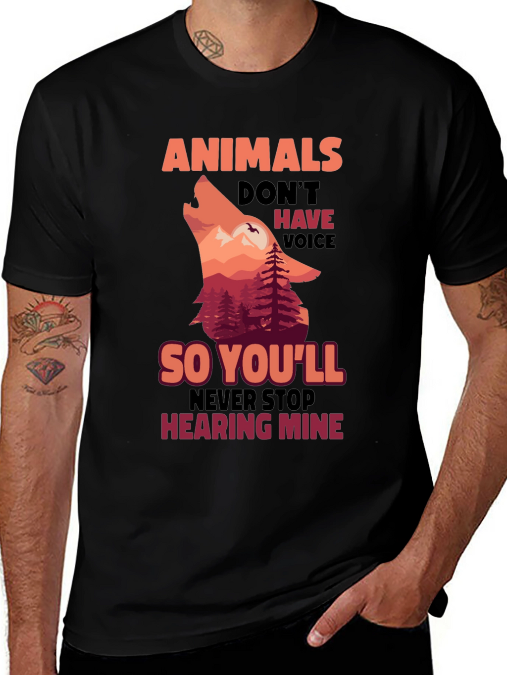 Animals Dont Have Voice T-Shirt