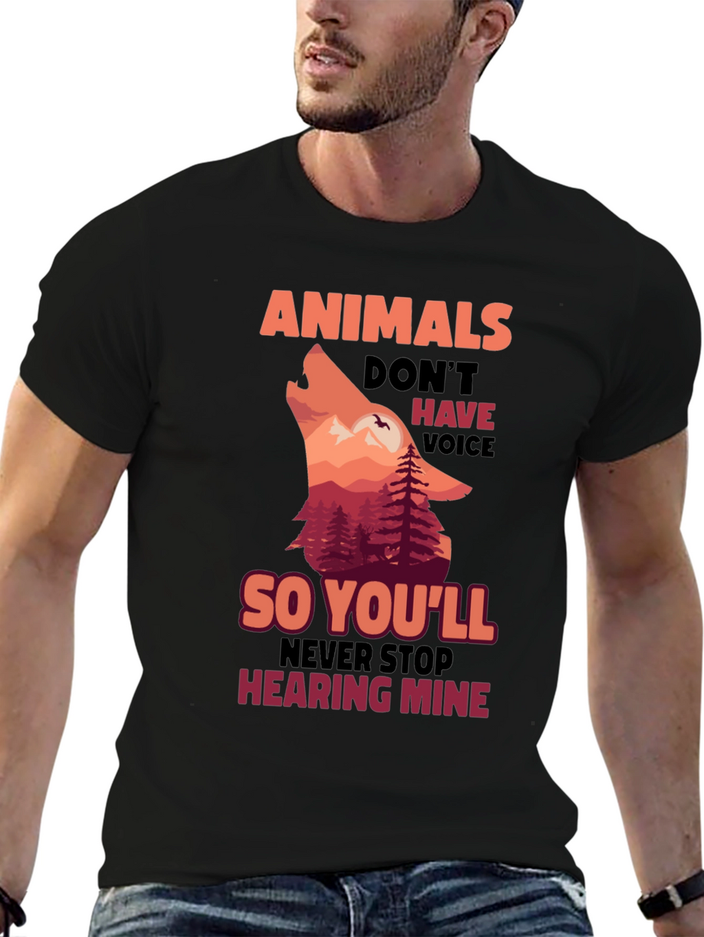 Animals Dont Have Voice T-Shirt