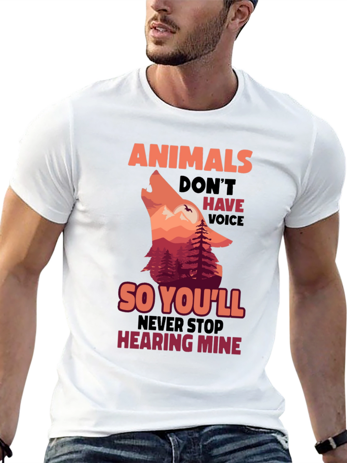 Animals Dont Have Voice T-Shirt