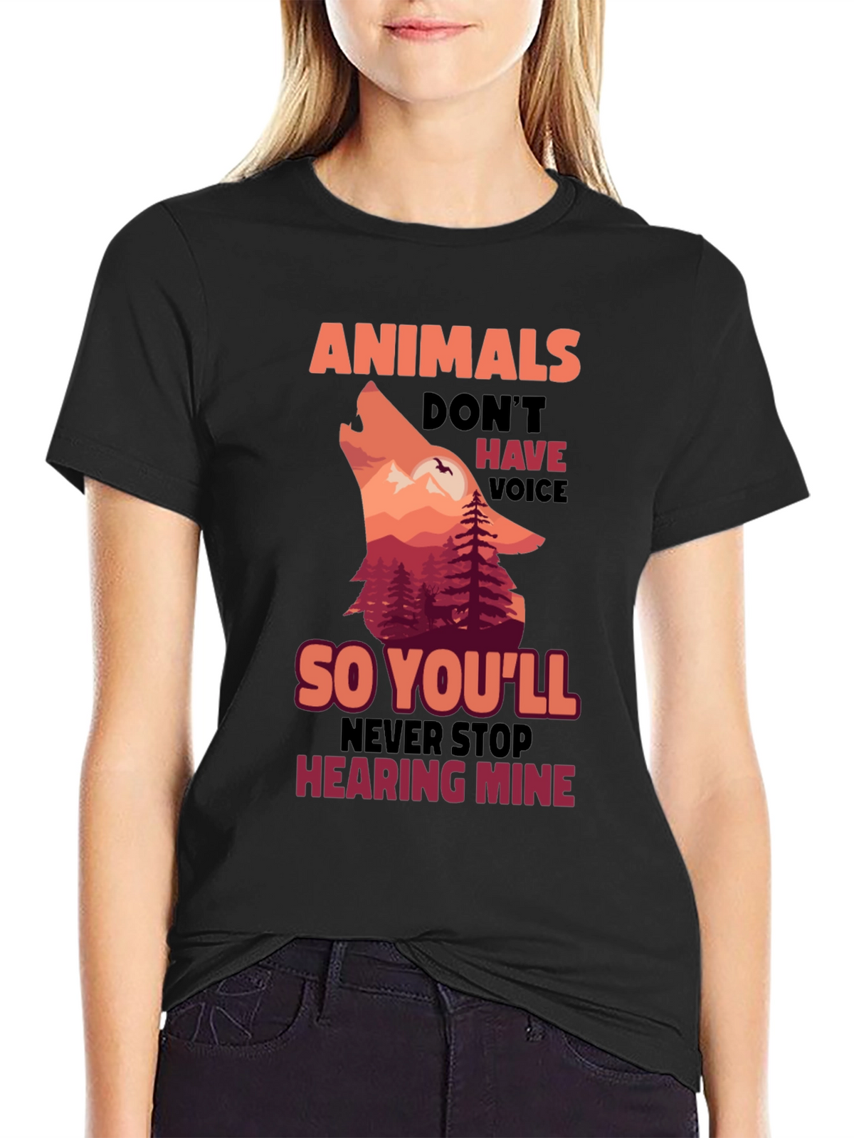 Animals Dont Have Voice T-Shirt