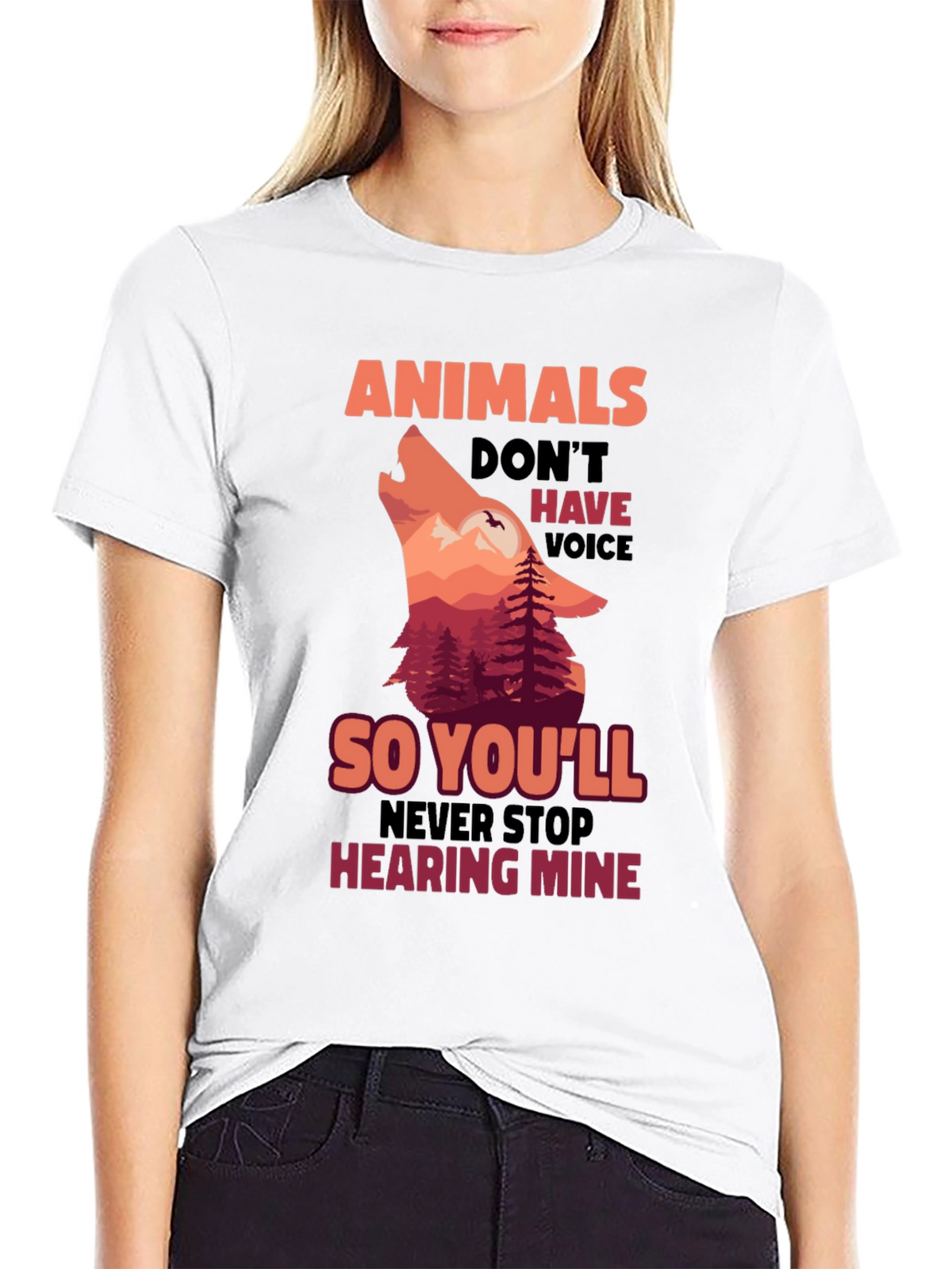 Animals Dont Have Voice T-Shirt