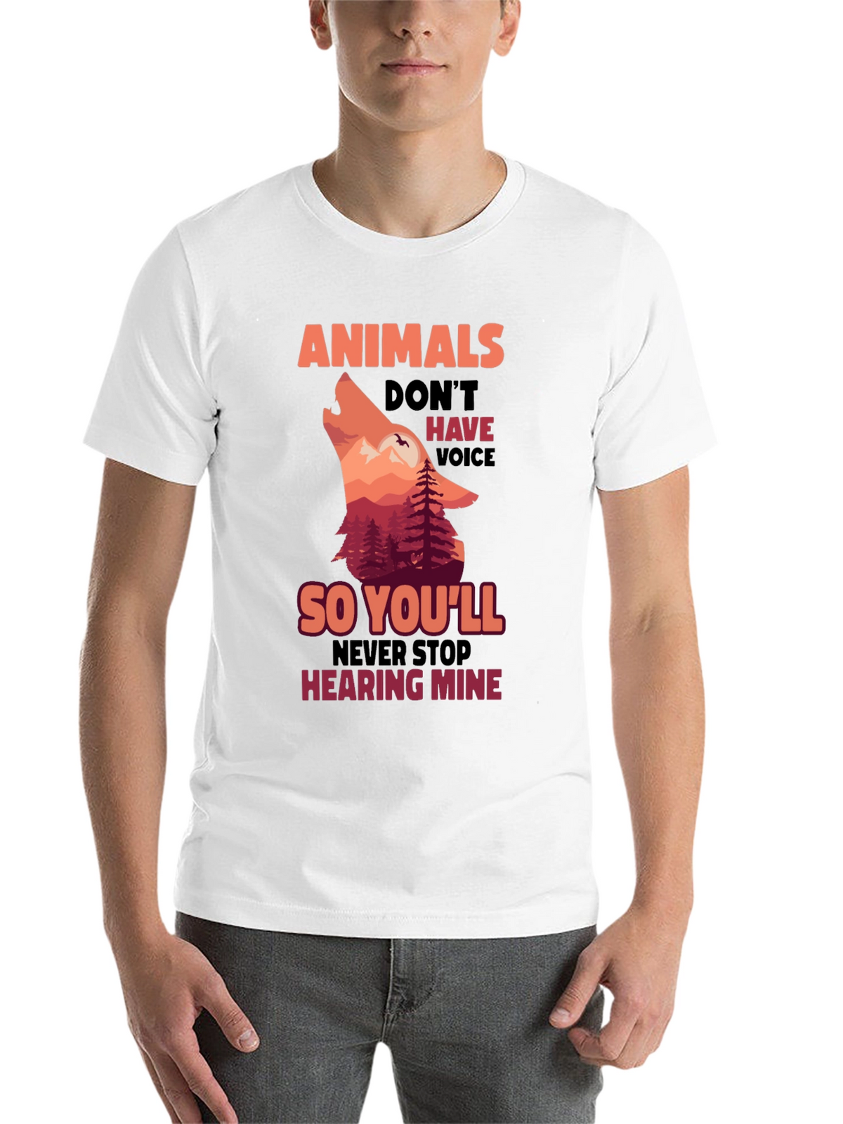 Animals Dont Have Voice T-Shirt