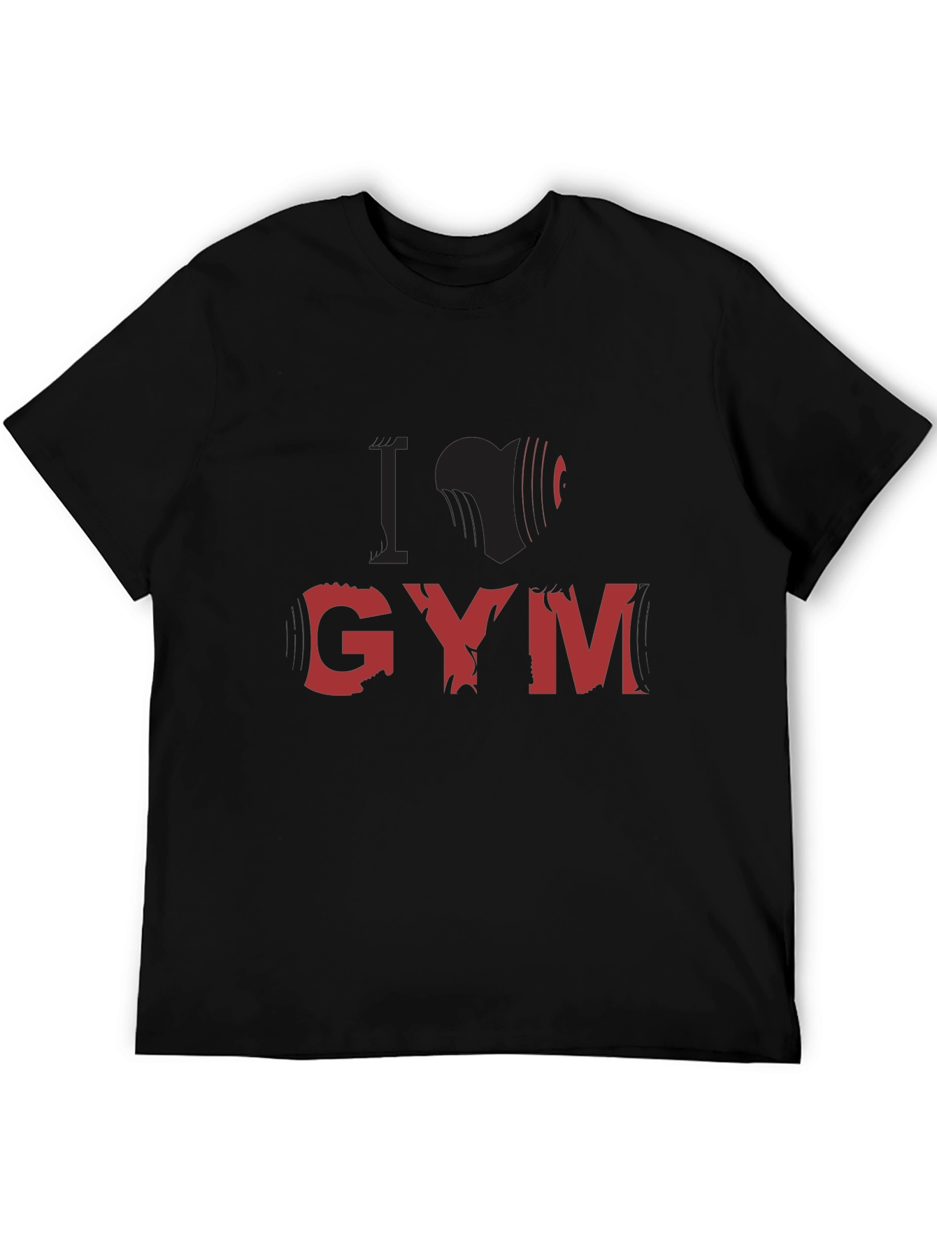 I Love Gym Black T-Shirt