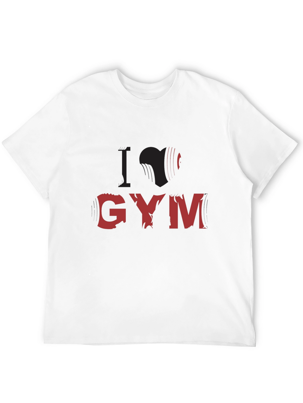 I Love Gym Black T-Shirt