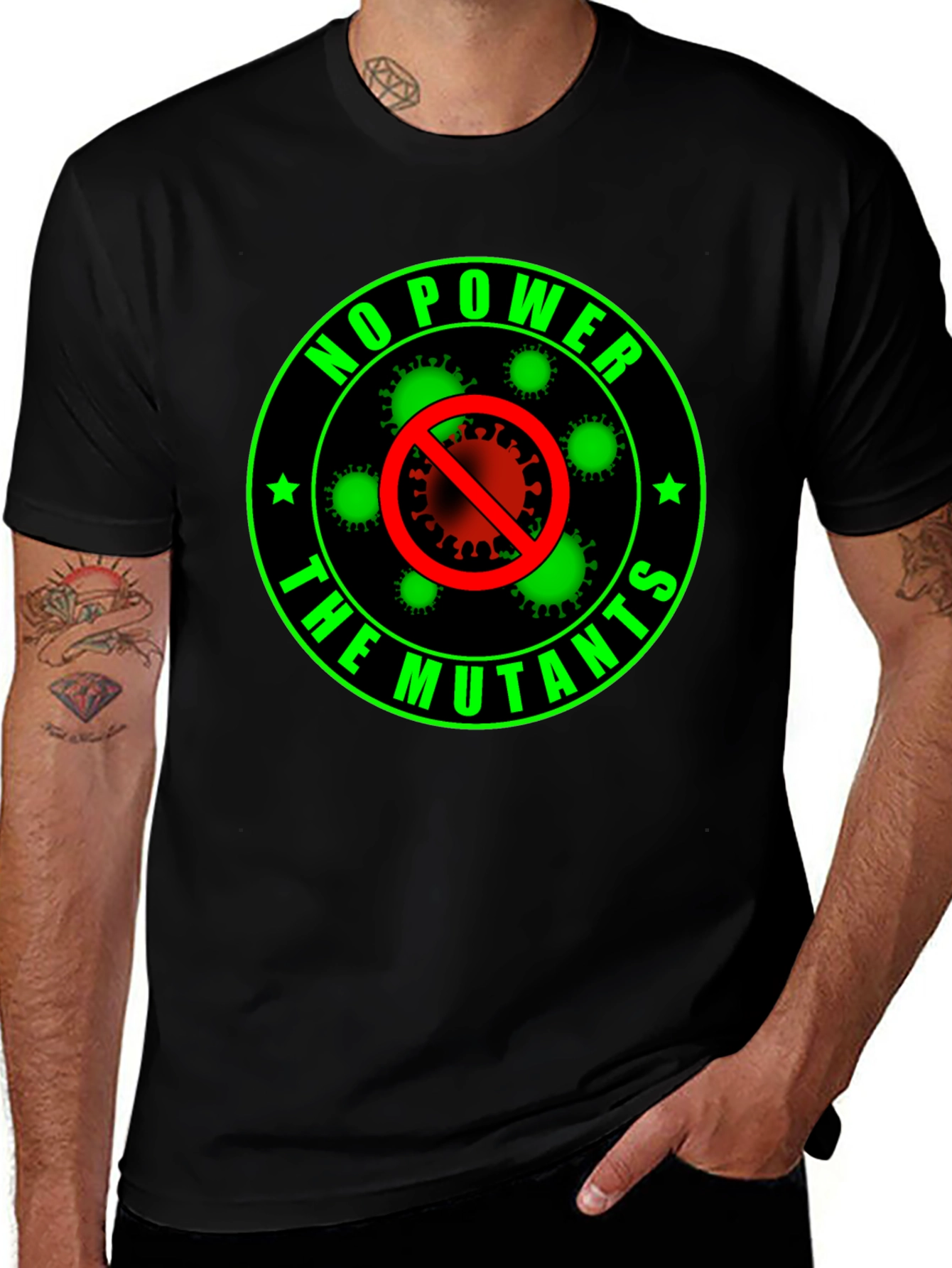 No Power The Mutants T-Shirt - Black