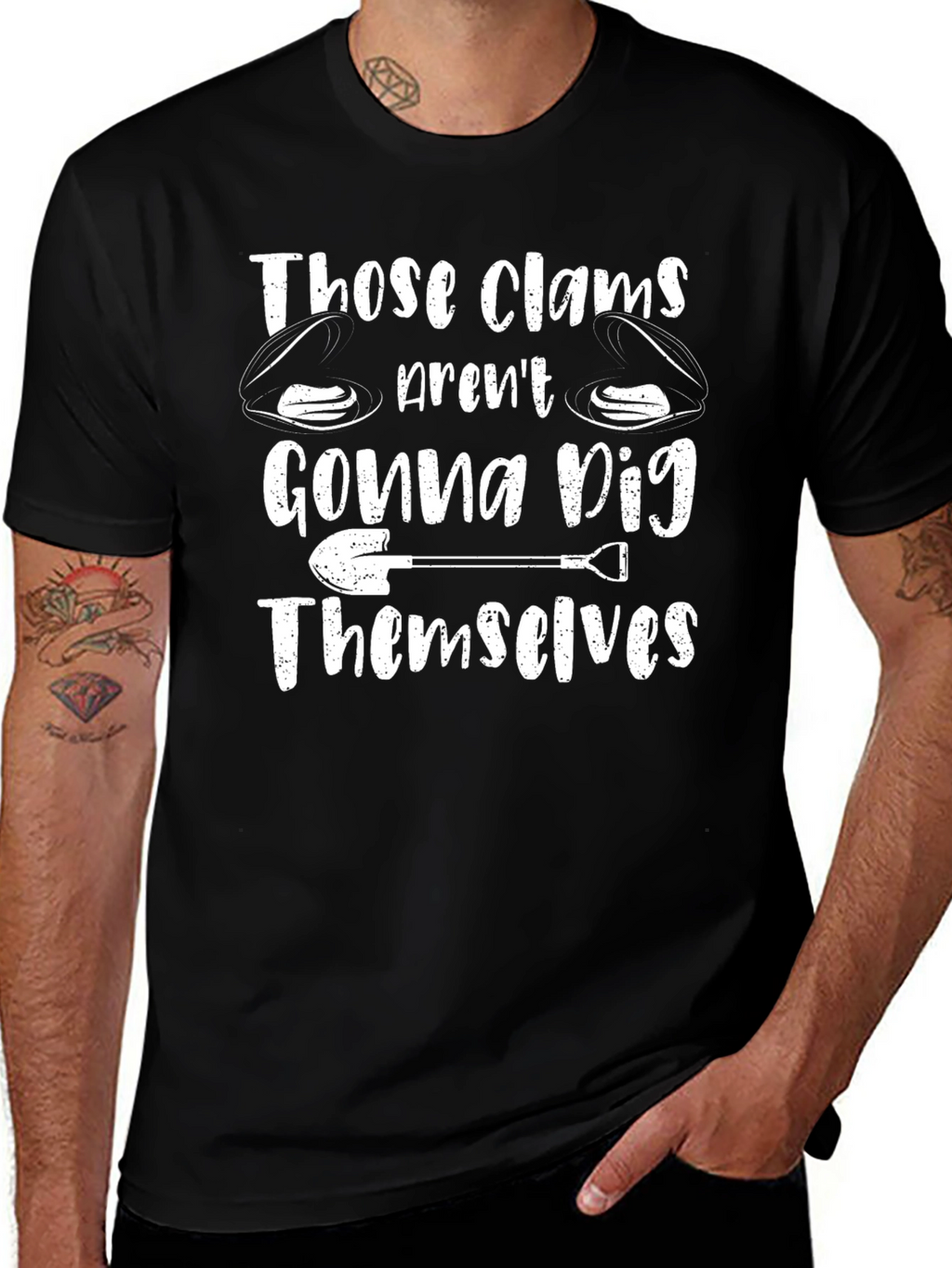 Clam Digging T-Shirt - Humorous Design