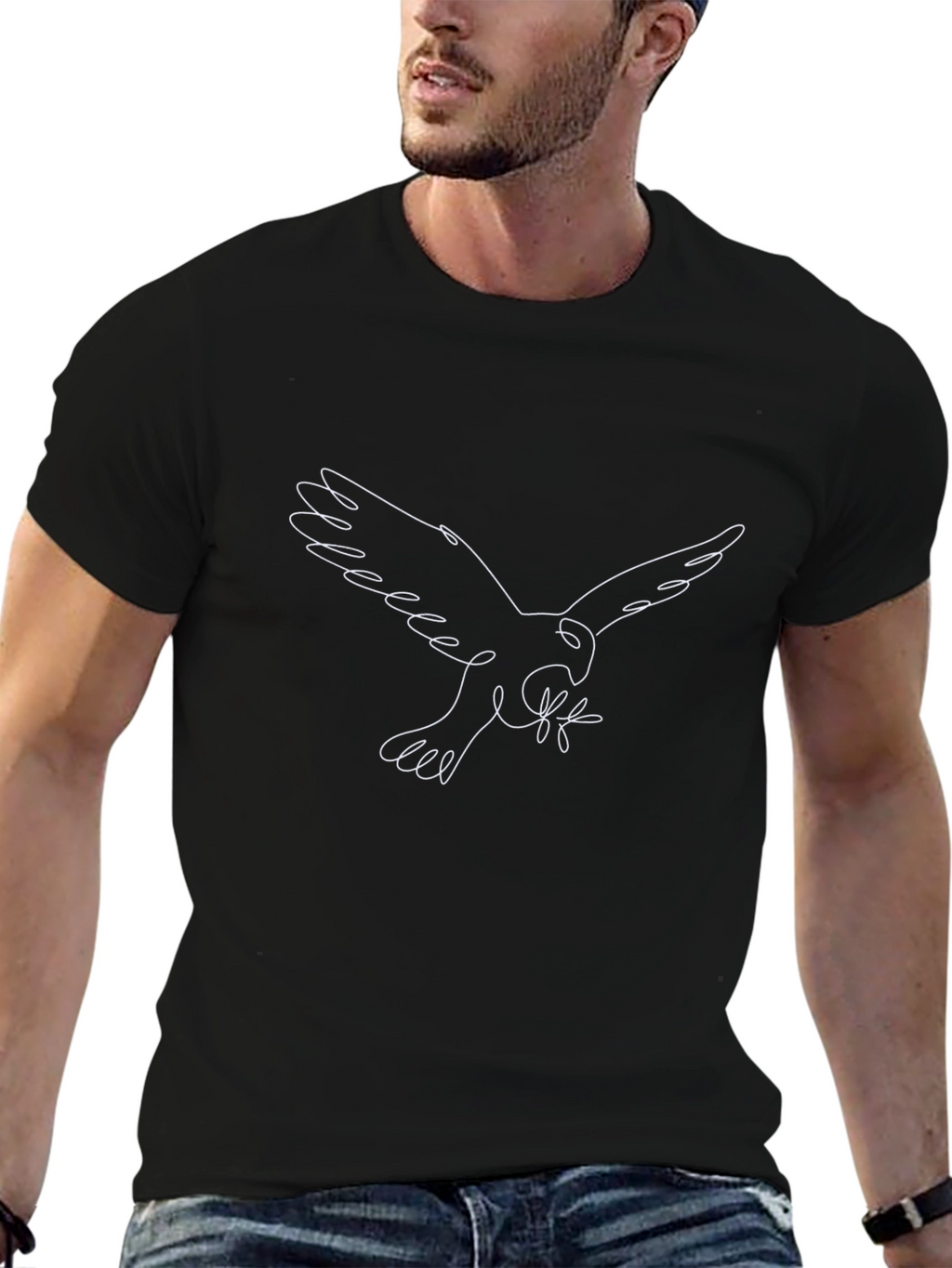 Minimalist Dove Graphic Tee