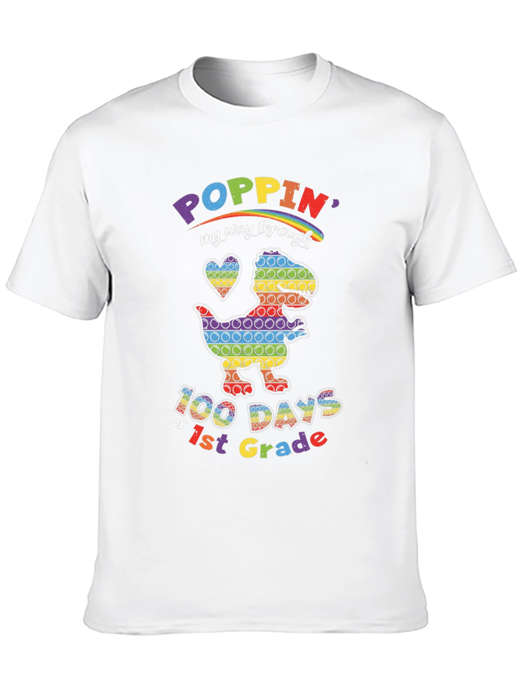 Poppin 100 Days of 1st Grade T-Shirt