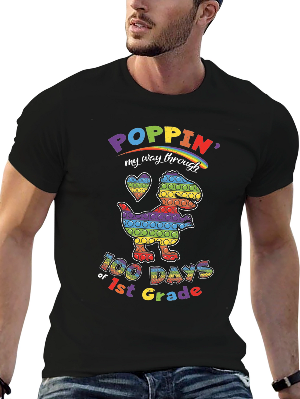 Poppin 100 Days of 1st Grade T-Shirt