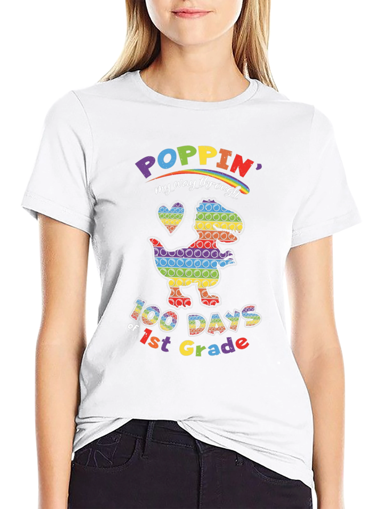Poppin 100 Days of 1st Grade T-Shirt