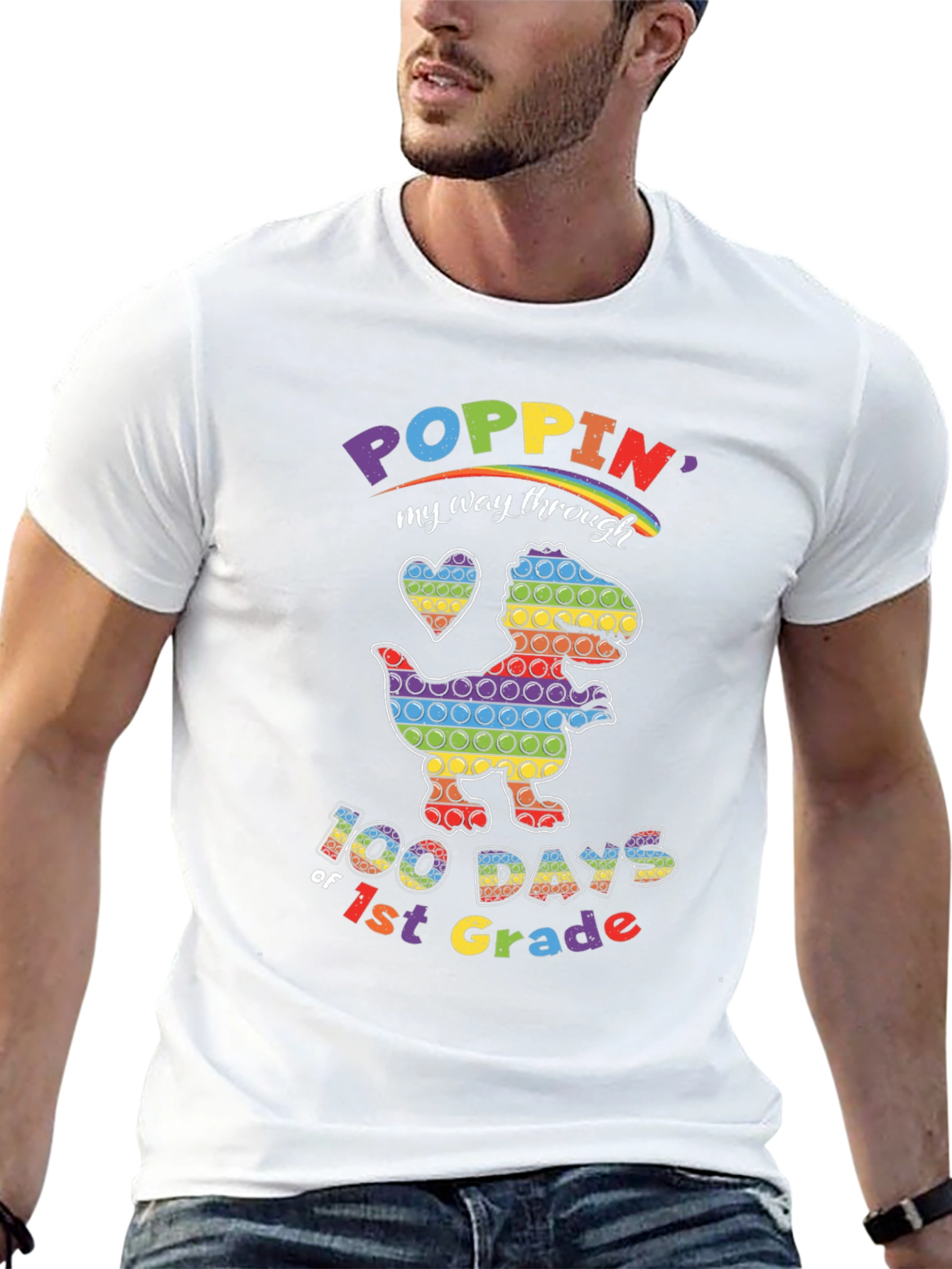 Poppin 100 Days of 1st Grade T-Shirt